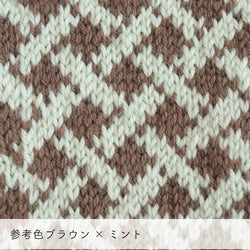sawada itto：サワダイット-デジタル編み図2208t-9-編み込みミトン