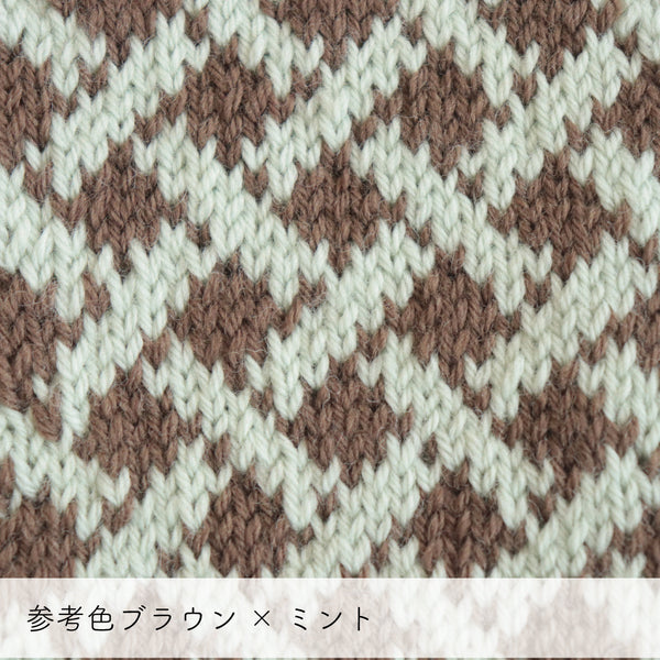 sawada itto：サワダイット-デジタル編み図2208t-9-編み込みミトン