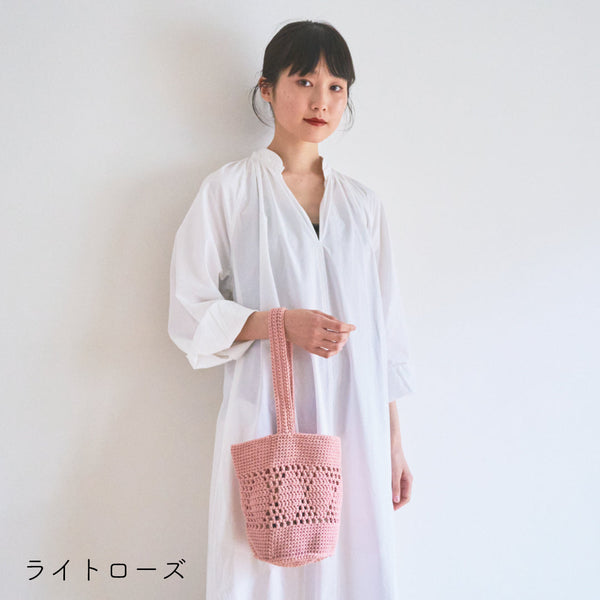 sawada itto：サワダイット-デジタル編み図2211km-7-ダイヤ柄バッグ
