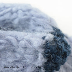sawada itto：サワダイット-デジタル編み図2303yn-12-ボーダーマフラー