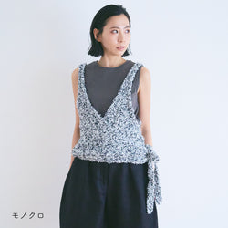 sawada itto：サワダイット-デジタル編み図2312tk-5-カシュクールベスト