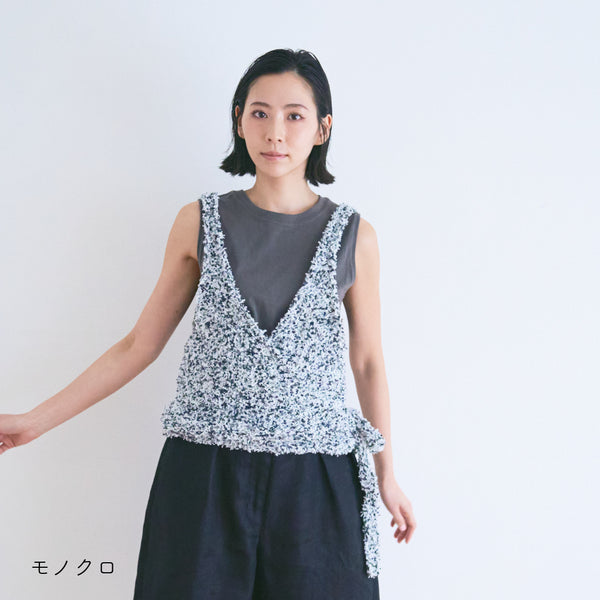 sawada itto：サワダイット-デジタル編み図2312tk-5-カシュクールベスト
