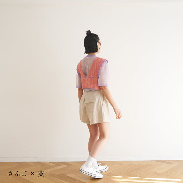 sawada itto：サワダイット-こねり-ツィード風ビスチェ　KiiTEE KiiTEE KiiTEEコラボキット