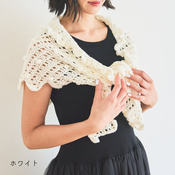 sawada itto：サワダイット-デジタル編み図2402t-16-メルティショール