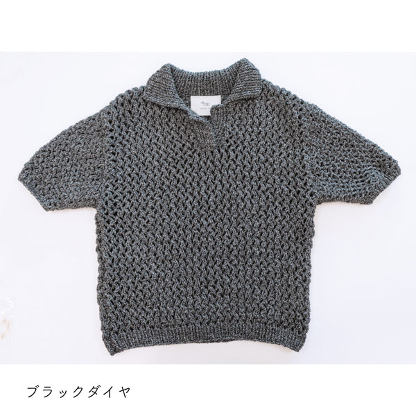 sawada itto：サワダイット-デジタル編み図2408ot-11-ポロサマーセーター