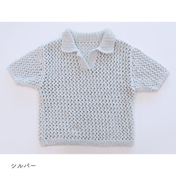 sawada itto：サワダイット-デジタル編み図2408ot-11-ポロサマーセーター