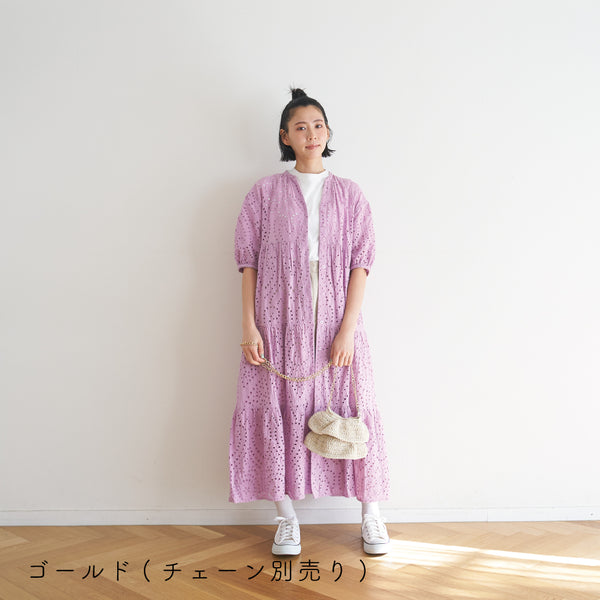 sawada itto：サワダイット-デジタル編み図2408ot-12-フリルミニバッグ