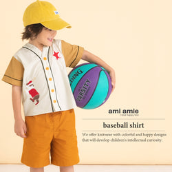 ami amie : しろくまベースボールシャツ/241010