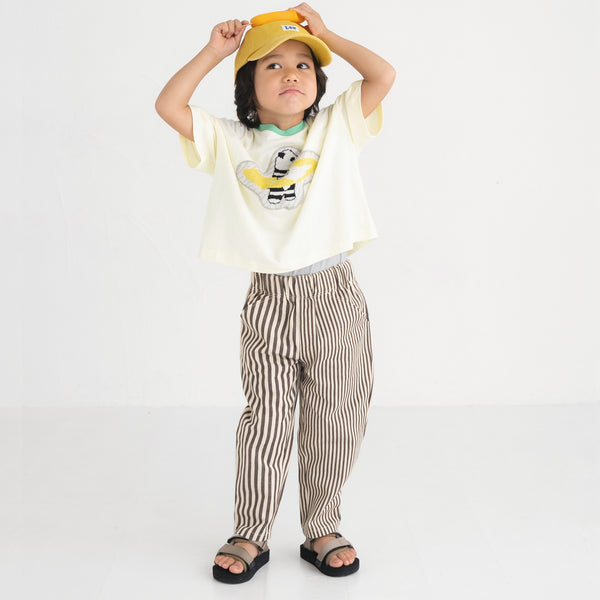 ami amie : パンダサーファーワイドTシャツ/241014