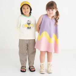 ami amie : パンダサーファーワイドTシャツ/241014