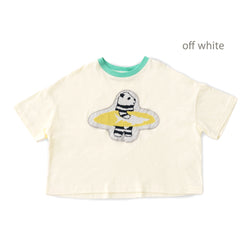 ami amie : パンダサーファーワイドTシャツ/241014