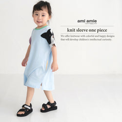 ami amie : フレブルニット袖ワンピース/241020