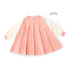 ami amie(OUTLET) : 袖シフォン長袖Aラインワンピース/241025