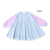 ami amie(OUTLET) : 袖シフォン長袖Aラインワンピース/241025