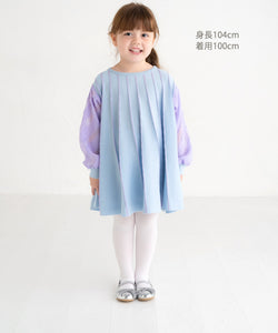 ami amie(OUTLET) : 袖シフォン長袖Aラインワンピース/241025