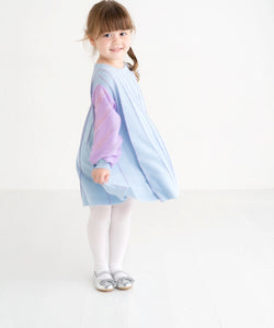 ami amie(OUTLET) : 袖シフォン長袖Aラインワンピース/241025