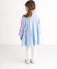 ami amie(OUTLET) : 袖シフォン長袖Aラインワンピース/241025