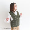 sawada itto：サワダイット-moo-お花模様の透かし編みベスト