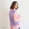 sawada itto：サワダイット-moo-お花模様の透かし編みベスト