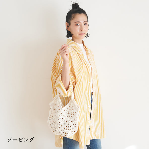 sawada itto：サワダイット-NATURAL COTTON SLIM-グラニースクエアバッグ