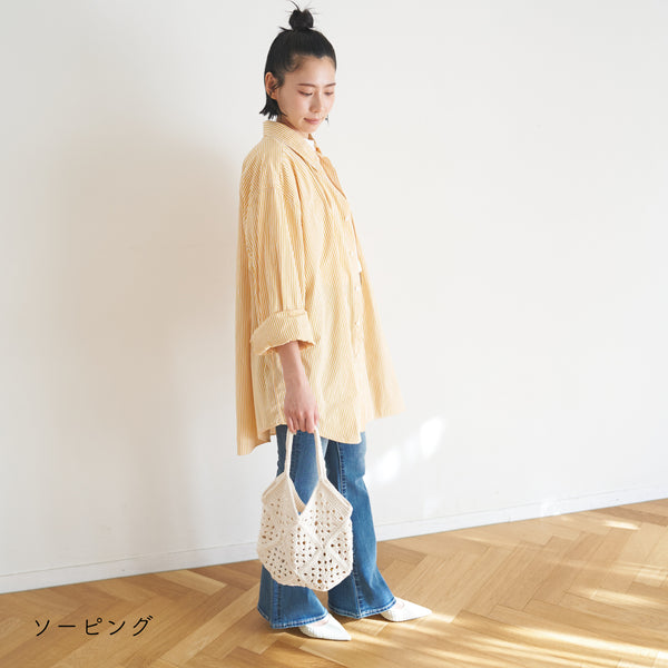 sawada itto：サワダイット-NATURAL COTTON SLIM-グラニースクエアバッグ