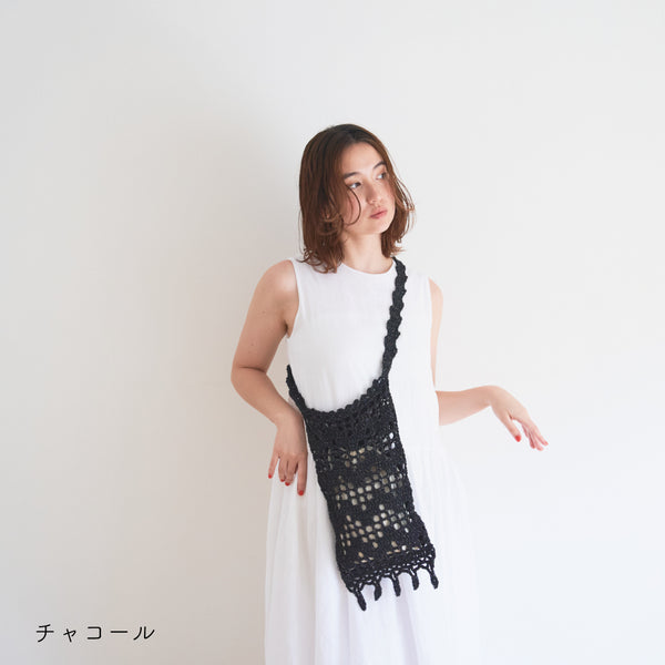 sawada itto：サワダイット-デジタル編み図2504yn-25-なみなみショルダーバッグ