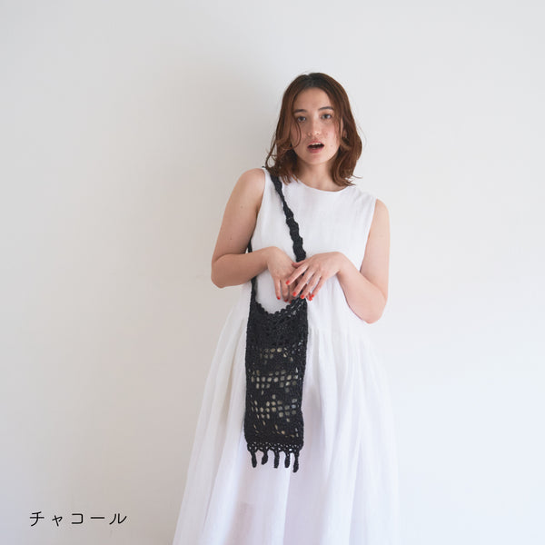 sawada itto：サワダイット-デジタル編み図2504yn-25-なみなみショルダーバッグ