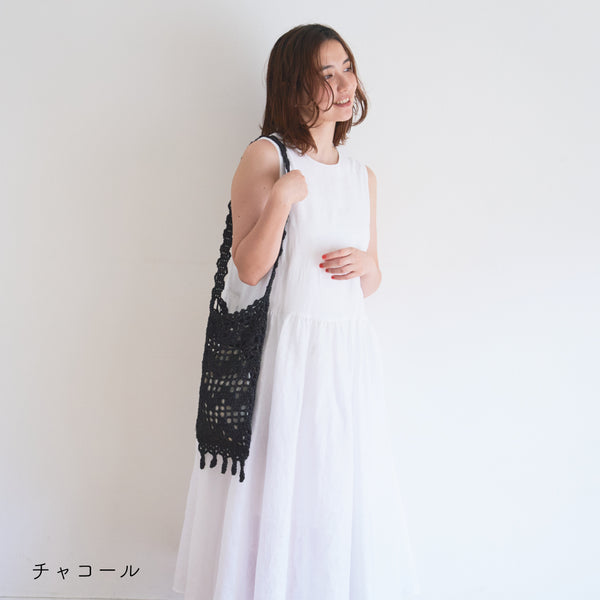 sawada itto：サワダイット-デジタル編み図2504yn-25-なみなみショルダーバッグ
