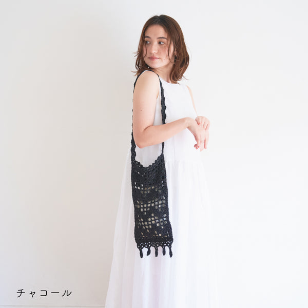 sawada itto：サワダイット-デジタル編み図2504yn-25-なみなみショルダーバッグ