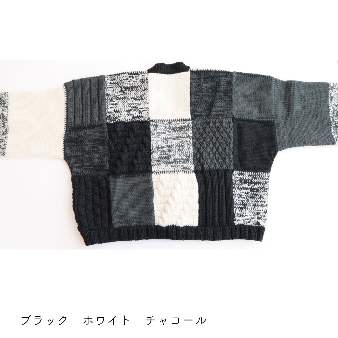 sawada itto：サワダイット-Amotto-ブロックチェックカーディガン