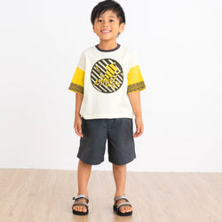 ami amie :イカボーダーワイドTシャツ/251012