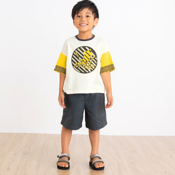 ami amie :イカボーダーワイドTシャツ/251012