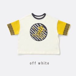 ami amie :イカボーダーワイドTシャツ/251012