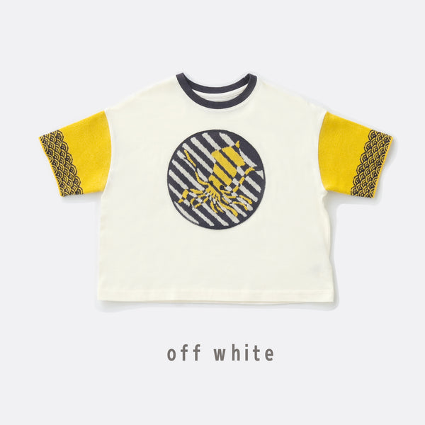 ami amie :イカボーダーワイドTシャツ/251012