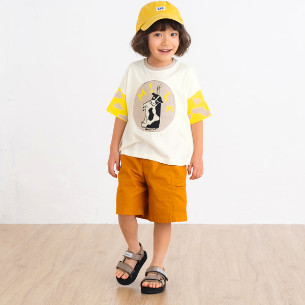 【キッズ＆ママサイズ】ami amie :ミルクぎゅ～っとワイドTシャツ/251013