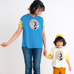 【キッズ＆ママサイズ】ami amie :ミルクぎゅ～っとワイドTシャツ/251013