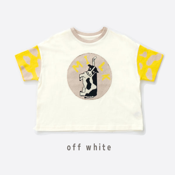 【キッズ＆ママサイズ】ami amie :ミルクぎゅ～っとワイドTシャツ/251013