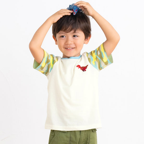 ami amie :迷彩ダイナソーTシャツ/251018