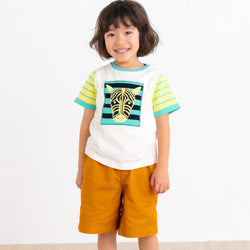 【キッズ＆ママサイズ】ami amie :しまうまボーダーTシャツ/251019