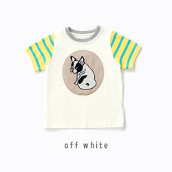 【キッズ＆ママサイズ】ami amie :フレンチブルドッグTシャツ/251020
