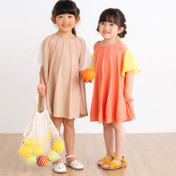 ami amie :シフォン袖Aラインワンピース/251024