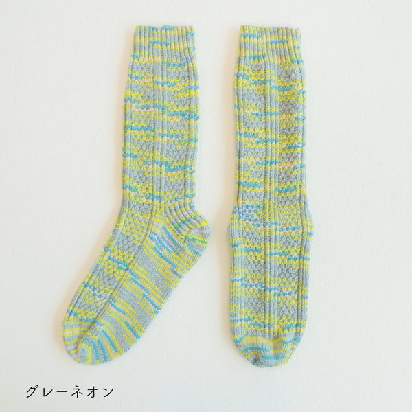 sawada itto：サワダイット-Lumelt-地模様ソックス
