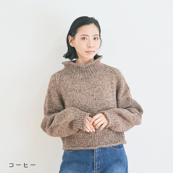 sawada itto：サワダイット-デジタル編み図2306i-15-ハイネックプルオーバー