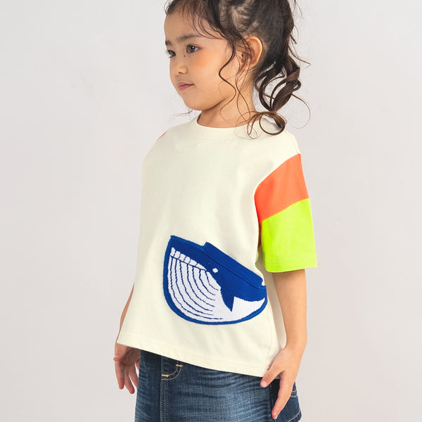 ami amie : クジラポケットTシャツ/261004