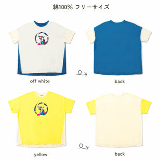 【キッズ&ママサイズ】ami amie : キツネザルアートTシャツ/261005