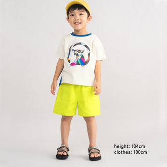 【キッズ&ママサイズ】ami amie : キツネザルアートTシャツ/261005