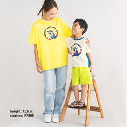 【キッズ&ママサイズ】ami amie : キツネザルアートTシャツ/261005