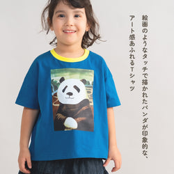 【キッズ&ママサイズ】ami amie : モナ・パンダTシャツ/261007