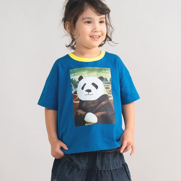 【キッズ&ママサイズ】ami amie : モナ・パンダTシャツ/261007