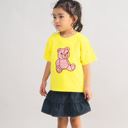 【キッズ&ママサイズ】ami amie : キズクマ刺繍Tシャツ/261008